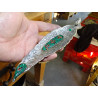 Incense holder in aluminum and green mosaic - ELEPHANT