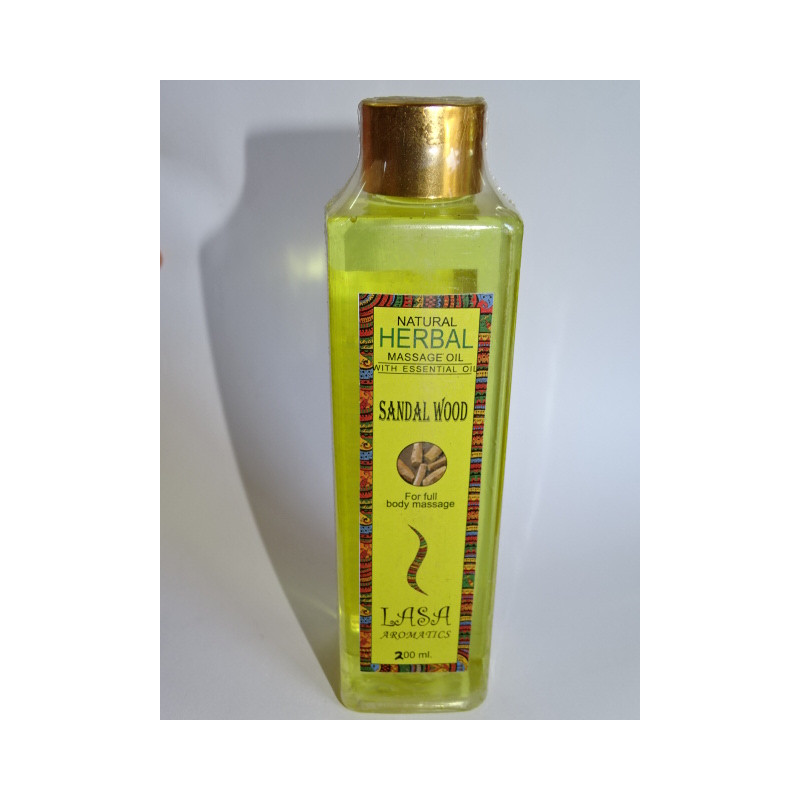Aceite de masaje con perfume SANTAL (200 ml)