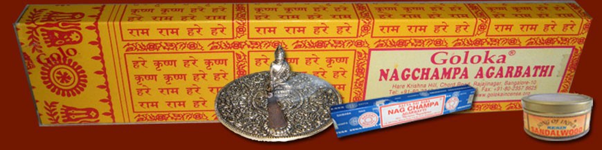 Range of Indian incense sticks , cones and powder ( resin).